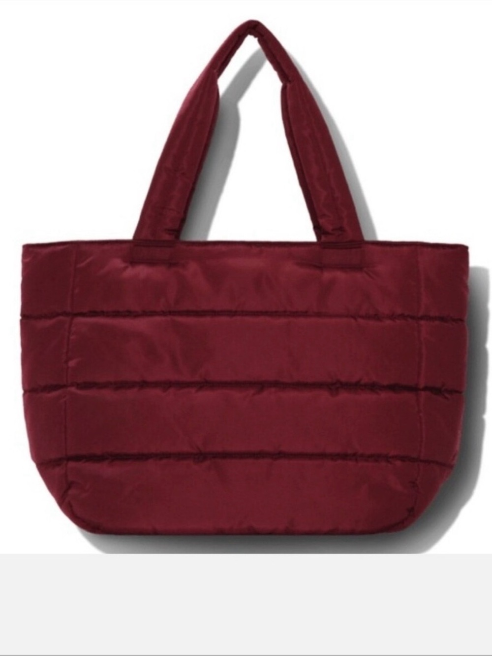 Splits59 Quilted Puffer Gym Tote Bag - Burgundy
